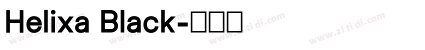 Helixa Black字体转换